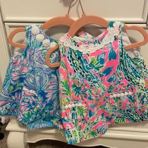 6-12 Lilly Pulitzer baby dresses TWO